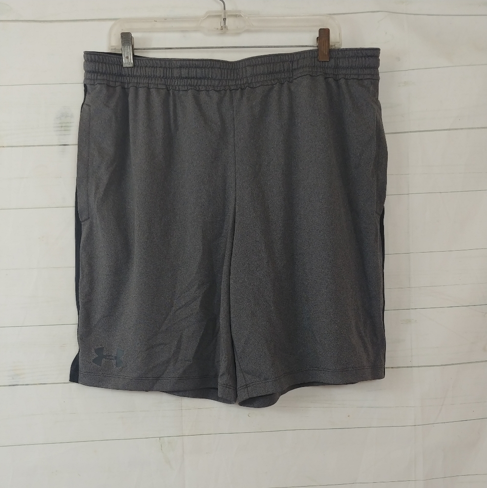 UNDER ARMOUR HEATGEAR LOOSE TRAINING SHORTS - Men's XL (Gray) NWT